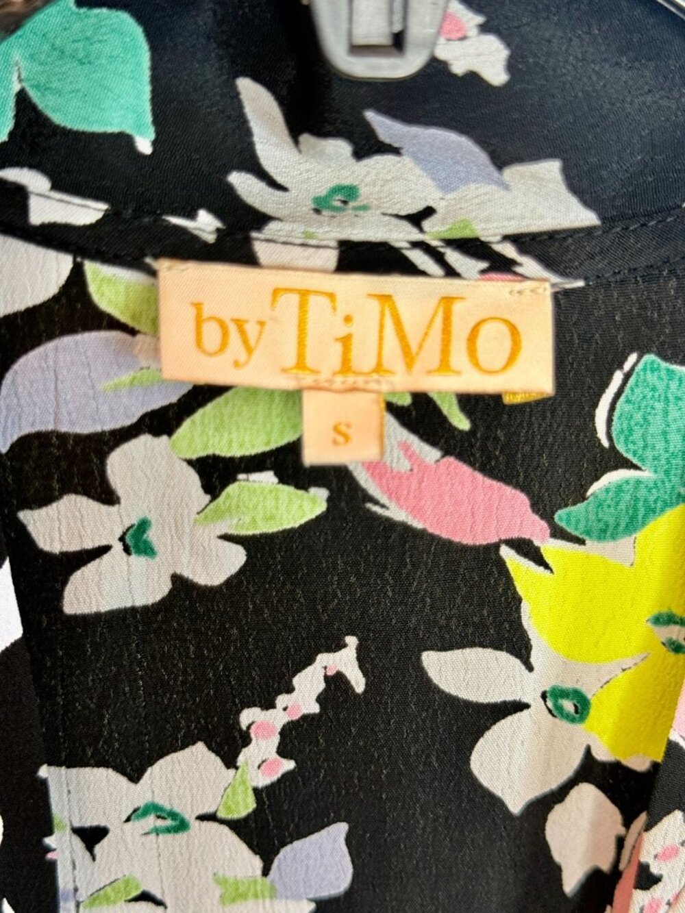 byTiMo floral puff sleeve crepe maxi dress - Size S - Picture 4 of 8